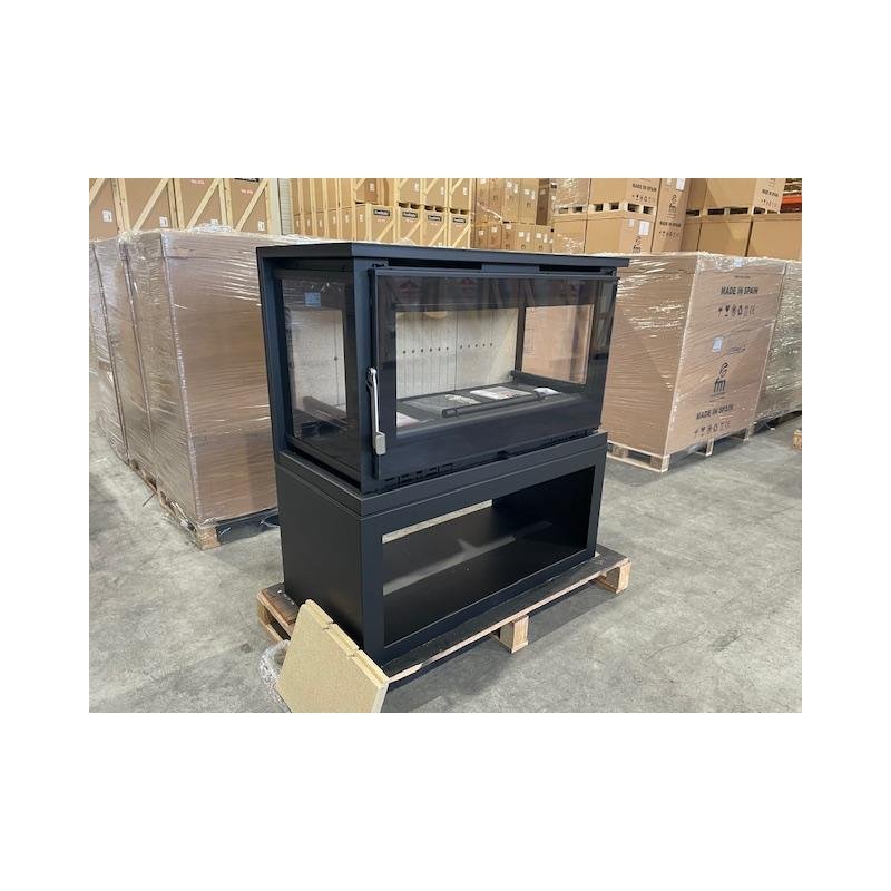 Poêle à bois panoramique 3 faces - FIREMATIC Calgary - L 13.5 kW – Image 2