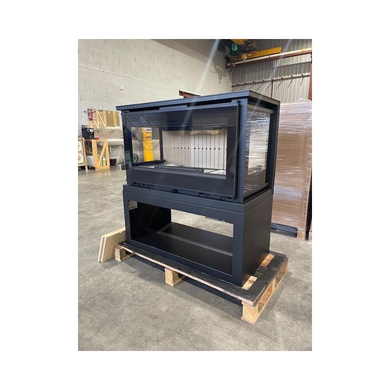 Poêle à bois panoramique 3 faces - FIREMATIC Calgary - L 13.5 kW – Image 3