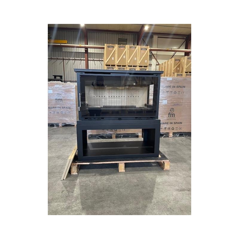 Poêle à bois panoramique 3 faces - FIREMATIC Calgary - L 13.5 kW – Image 4