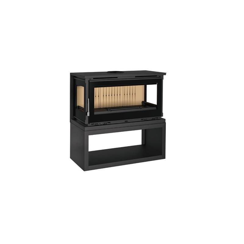 Poêle à bois panoramique 3 faces - FIREMATIC Calgary - L 13.5 kW – Image 9