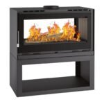 Poêle à bois panoramique double face - FIREMATIC Ottawa - L 13.5 kW