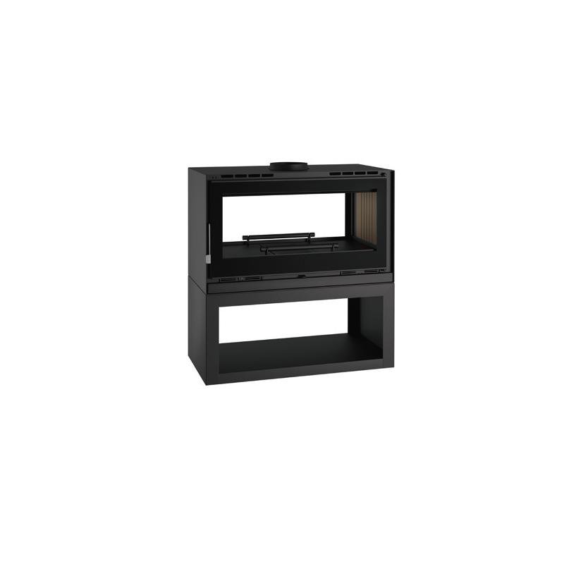 Poêle à bois panoramique double face - FIREMATIC Ottawa - L 13.5 kW – Image 3