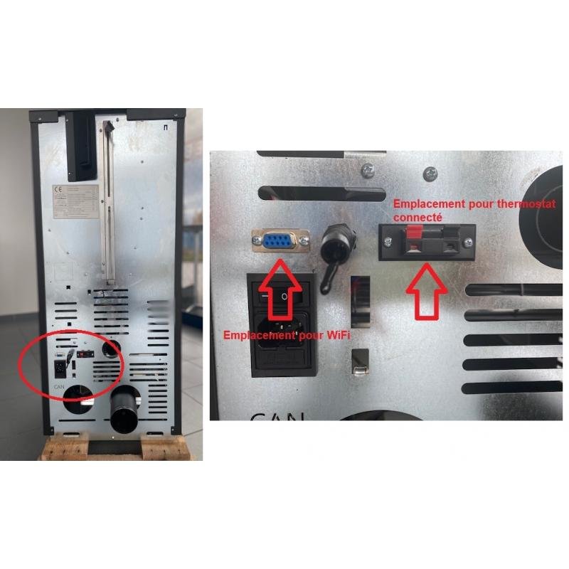 PACK Poêle à granulés C9 FIREMATIC + Kit ventouse Dinak + Module Wifi – Image 13